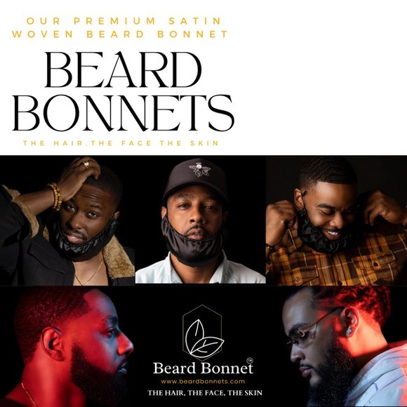 BEARD BONNET - Premium Silky Satin - Moisture Retaining, Split ends, Itch Preven - Picture 4 of 4